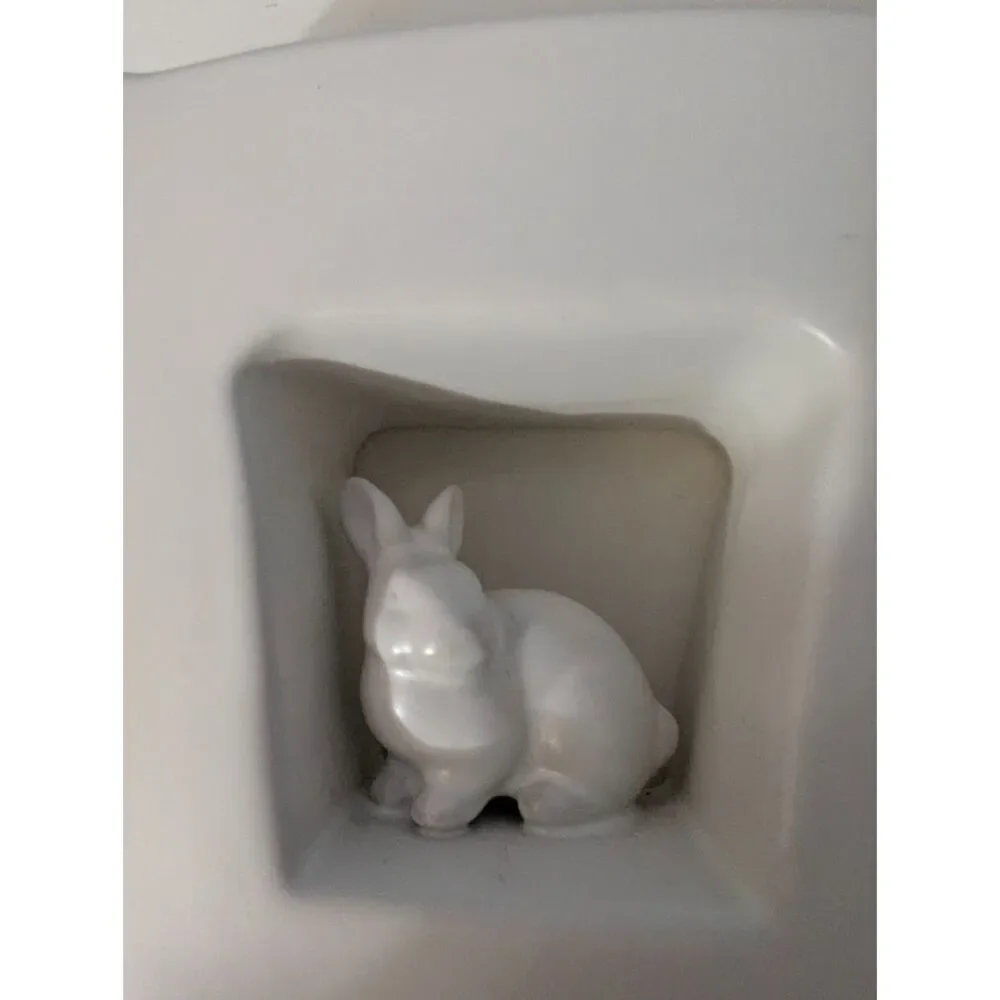 White Hiding Bunny Vase Seasons of Cannon Falls